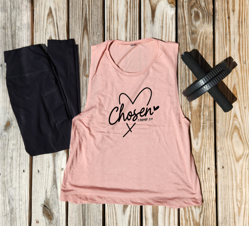 Chosen Ladie's Muscle Shirt - Pre-Order