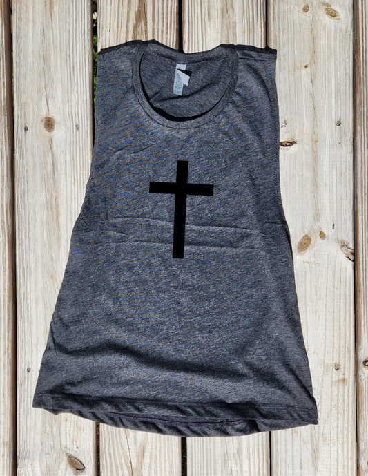 Solid Cross Ladies Muscle Tank - Pre-Order