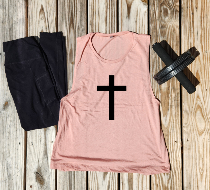 Solid Cross Ladies Muscle Tank - Pre-Order