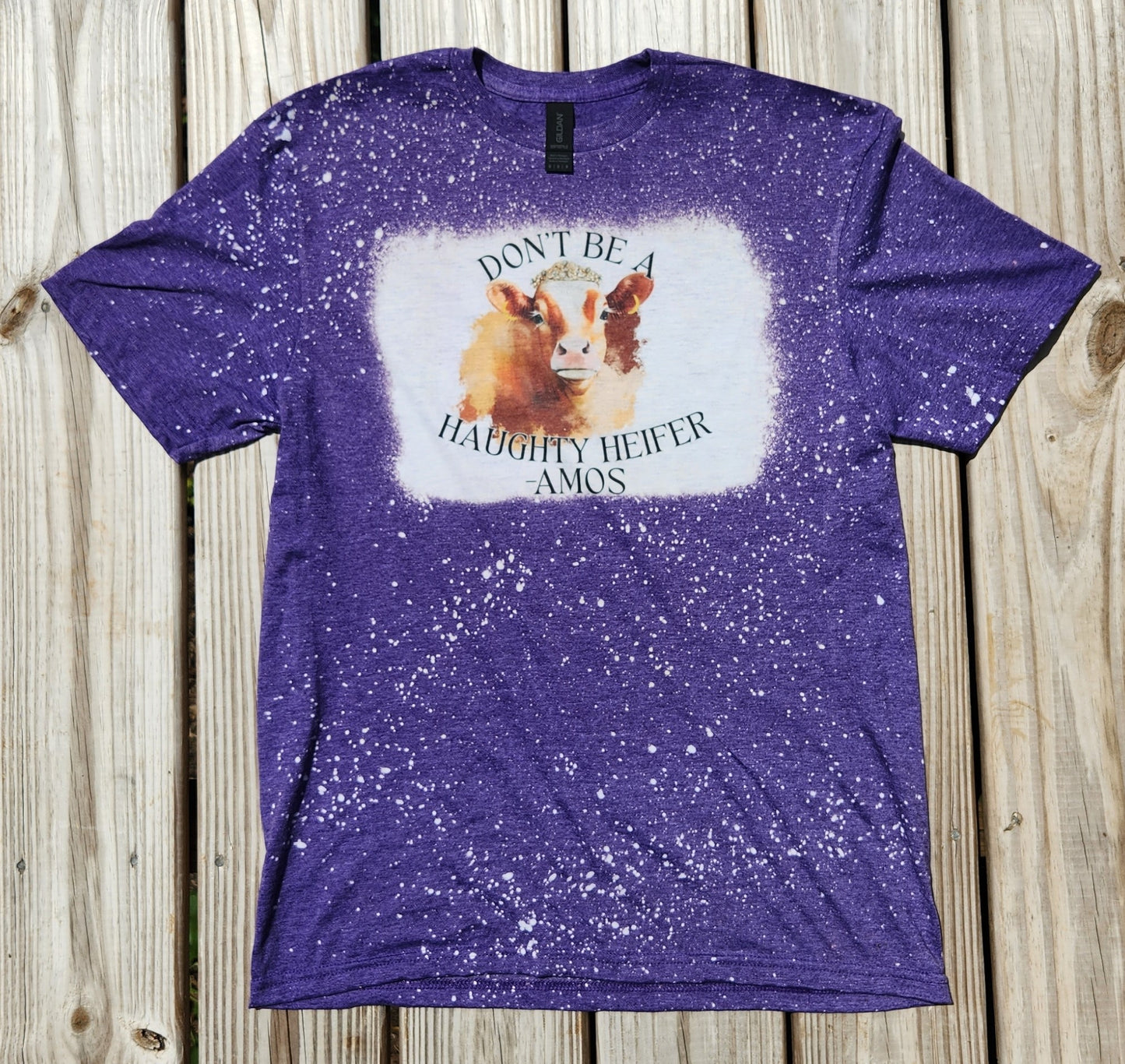 Don't be a Haughty Heifer - Amos *Red Cow* Softstyle Tshirt - Pre-Order