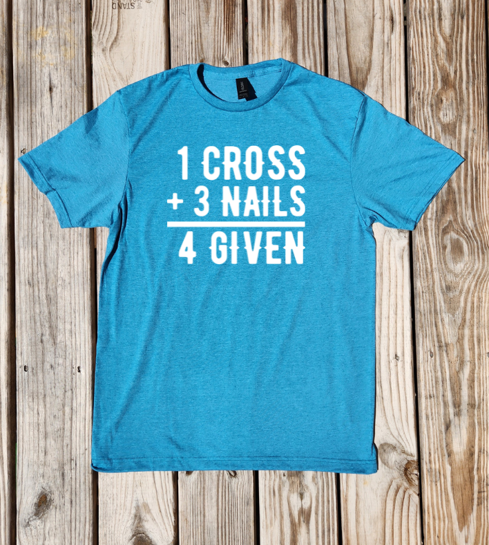 1 Cross + 3 Nails = Forgiven Softstyle T-shirt - Pre-Order