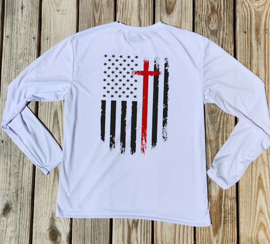 The Cross and the Flag Performance Long Sleeve Shirt - Pre-Order